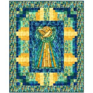 Morning Glory Pattern from the Spirit of Love Collection  by Lacy J. Hill for Northcott 69"X85"