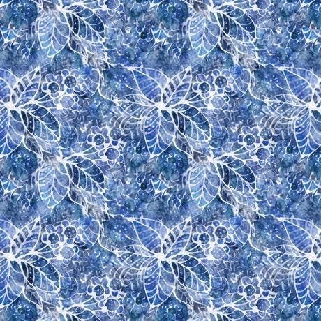Kindred Spirits by Morris Creative Group for Q.T. Fabrics 3067 Blue sold by the 1/2 yd.