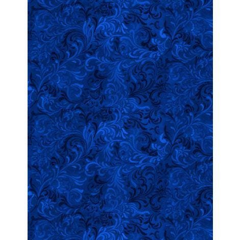 Essentials Embellishment by Wilmington Prints 51000-444 Royal Blue sold by the 1/2 yd.