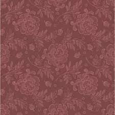 French Mill Lace Roses by Andover Fabrics A-738-Red sold by the 1/2 yd.