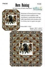 Barn Raising Quilt Pattern by Patti Carey PC-301 Throw, Twin or Queen Size