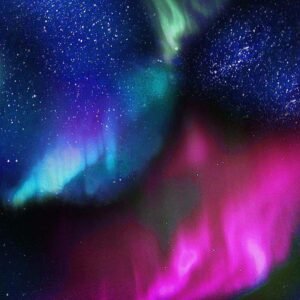 Aurora Panel Astral Vision by Timeless Treasures CD6792 Night 24"X44"