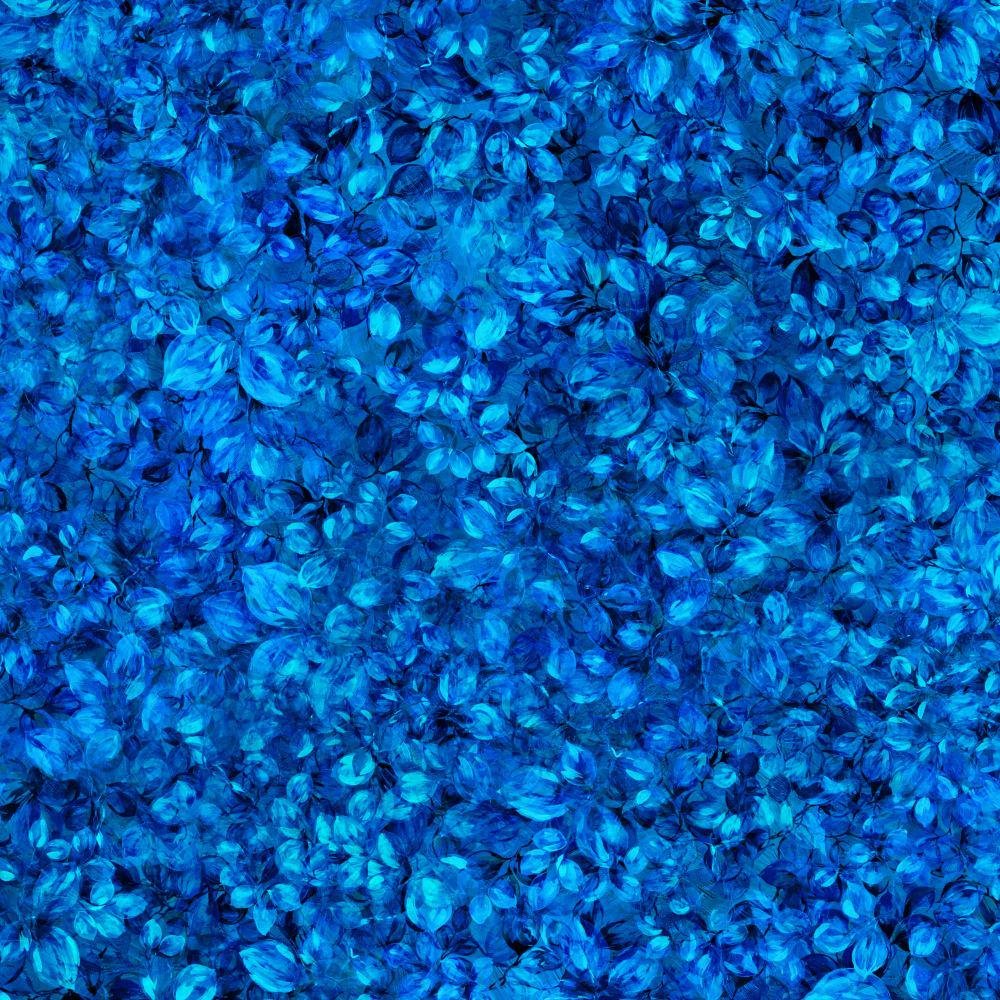 Fancy Foliage 108" wide "Ocean" sold by the yard