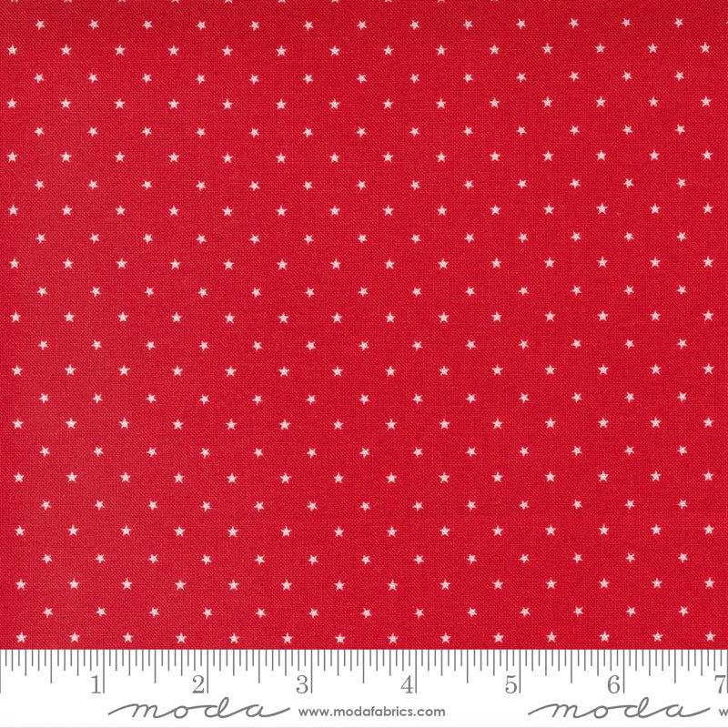 Zinnia Twinkle By Moda Fabrics 24106-44 Cherry 1/2 yard remnant