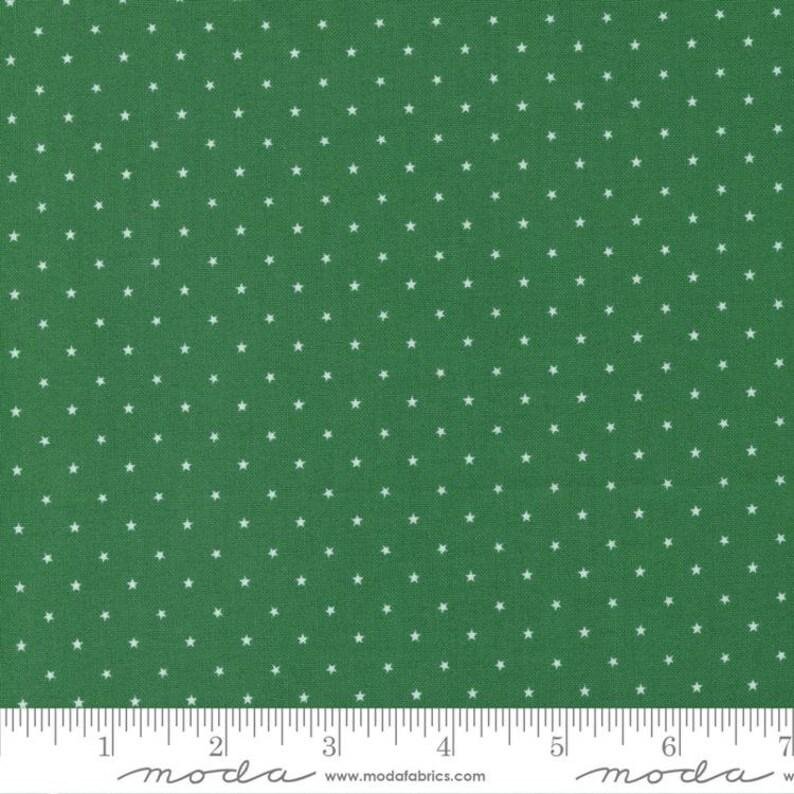 Zinnia Twinkle By Moda Fabrics 24106-57 Evergreen one yard 11" remnant
