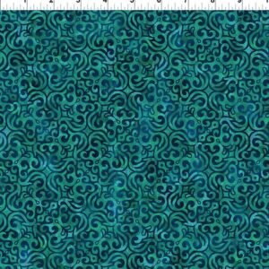Prism II by Jason Yenter for In The Beginning 27JYQ-2 Aqua Mosaic sold by the 1/2 yd.