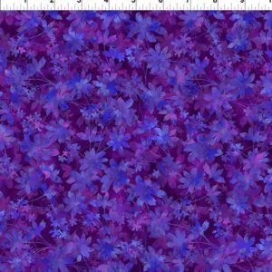Prism II by Jason Yenter for In The Beginning 21JYQ-3 Grape Falling Leaves sold by the 1/2 yd.