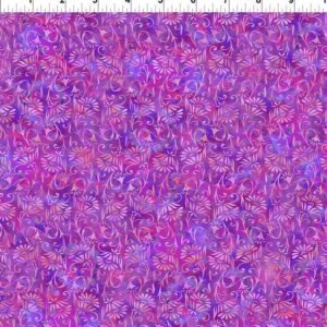 Prism II by Jason Yenter for In The Beginning 23JYQ-3 Fuschia Blooms sold by the 1/2 yd.