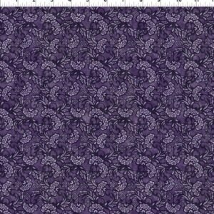 Carpet Bag Romance by Jason Yenter for In The Beginning Fabrics 7CBR-3 Purple Tonal sold by the 1/2 yd.