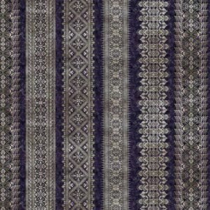 Carpet Bag Romance by Jason Yenter for In The Beginning Fabrics 4CBR-3 Purple Stripe sold by the 1/2 yd.