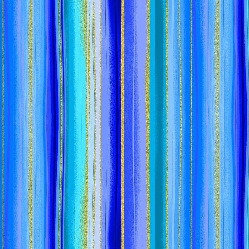 Escapade Metallic Stripes  by Chong-a Hwang for Timeless Treasures CM3801 Multi sold by the 1/2 yd.