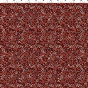 Carpet Bag Romance by Jason Yenter for In The Beginning Fabrics 7CBR-2 Red Medallions sold by the 1/2 yd.