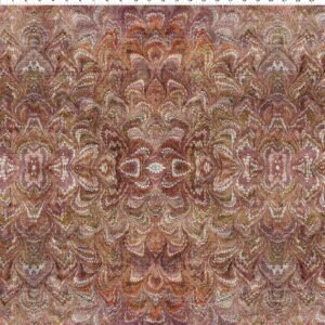 Carpet Bag Romance by Jason Yenter for In The Beginning Fabrics 6CBR-2 Red Marble sold by the 1/2 yd.