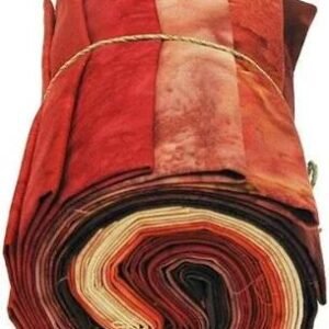 1895 Watercolors Fat Quarter Bundle by Hoffman Calif. #1895FQ-5 Red 12 fat quarters
