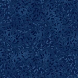 Essentials Climbing Vines by Danhui Nai for Wilmington Prints 38717-494 True Navy sold by the 1/2 yd.