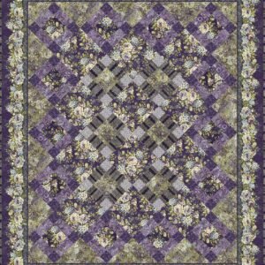 Carpet Bag Romance Quilt Kit Purple by Jason Yenter for In The Beginning 86-1/2"X103-1/2" Pattern Included