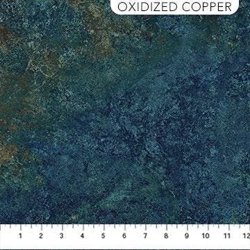 Stonehenge Gradations II Sienna Marble by Linda Ludovico for Northcott 26755-68  Oxidized Copper sold by the 1/2 yd.