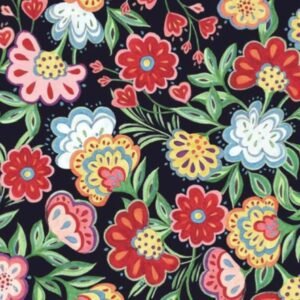 SW Calico Red Floral by Springs Creative 2035-0484 sold by the 1/2 yd.
