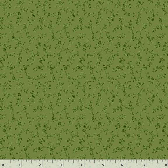 Paula's New Companions by Paula Barnes for Marcus Fabrics R221105D Green sold by the 1/2 yd.