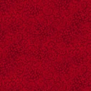 Essentials leafy Scrolls by Grace Pullen for Wilmington prints 26035-333 Ruby Slippers sold by the 1/2 yd.