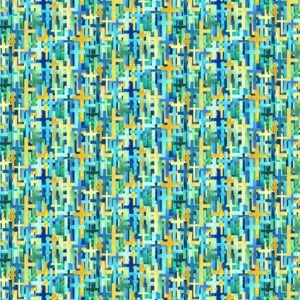 Risen Stained Glass by Deborah Edwards for Northcott Fabrics DP28662-48 Blue sold by the 1/2 yard