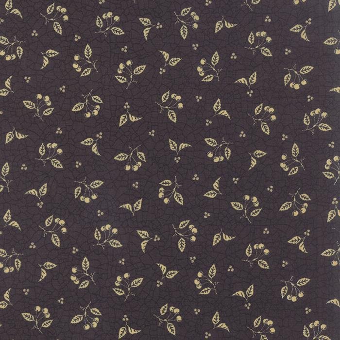 Sturbridge by Kathy Schmitz for Moda Fabrics 6074-11 Black one yard 9" remnant