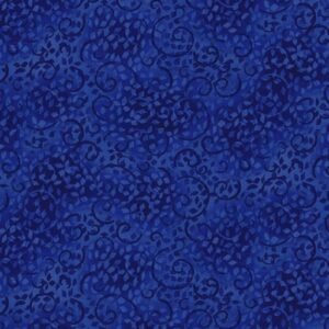 Essentials leafy Scrolls by Grace Pullen for Wilmington prints 26035-446 Navy sold by the 1/2 yd.