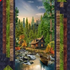 Woodland retreat Quilt Kit by Timeless Treasures 39-1/2"X58-1/2"