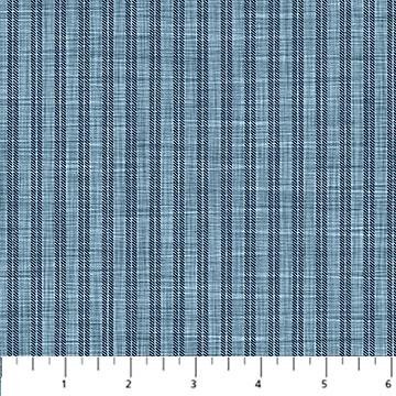 Farmhouse Sampler by Deborah Edwards for Northcott Fabrics 28609-44 Blue sold by the 1/2 yd.