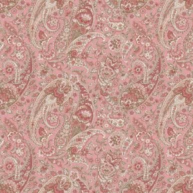 Meadow Blush Paisley by Maywood Studio MAS11134-Pink sold by the 1/2 yd.