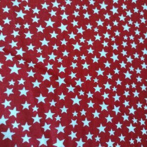 108" Wide White Stars on Red 100% cotton sold by the yard