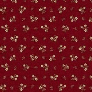 Mercantile Flannels by Pam Buda for Marcus Fabrics F171113 Red sold by the 1/2 yd.