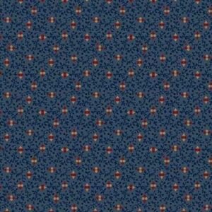 Mercantile Flannels by Pam Buda for Marcus Fabrics F171114 Blue sold by the 1/2 yd.