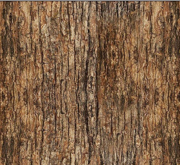 Woodland Retreat by Chong-a Hwang for Timeless Treasures CD3832 Wood Bark Brown sold by the 1/2 yd. - Image 2