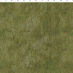 Carpet Bag Romance by Jason Yenter for In The Beginning Fabrics 9CBR-3 Dk. Green Crackle sold by the 1/2 yd.