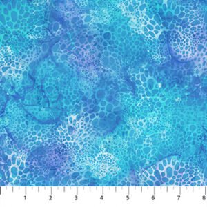 Coral Reef by Deborah Edwards and Melanie Samra for Northcott Fabrics DP28880-44 Blue sold by the 1/2 yd.