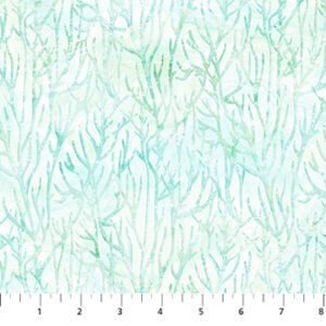 Coral Reef by Deborah Edwards and Melanie Samra for Northcott Fabrics DP28882-10 White sold by the 1/2 yd.