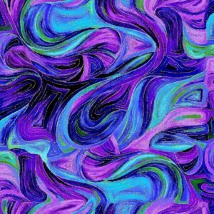 Evening Glow Butterfly Swirls by Chong-a Hwang for Timeless Treasures CM4107 Purple sold by the 1/2 yd.
