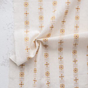 Forest Forage Daisys by Fableism Cream FOR-DAI-03 sold by the 1/2 yd.