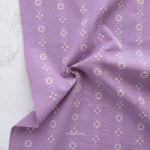 Forest Forage Daisys by Fableism FOR-DAI-09 Lavender-Sachet sold by the 1/2 yd.