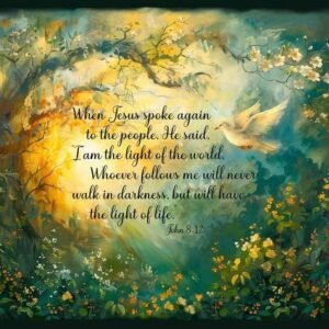 Light of the world Panel by Claudia McKinney for QT Fabrics 31245-X 36"X44" sold by the 1/2 yd.