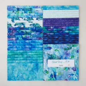 Coral Reef Tiles Layer Cake by Deborah Edwards and Melanie Samra 42 10" Squares