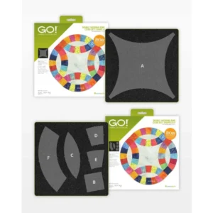 Accuquilt Go! Cutting Die Double Wedding Ring (two die set) 55078  New