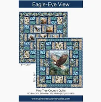 Eagle Eye View Quilt Pattern Using Skyward Collection from QT Fabrics 55"X59"