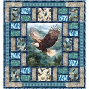 Eagle Eye View Digital Top by from the Skyward Collection by QT Fabrics 55"X59"