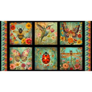 Enchanted Canopy Panel by Duirwaigh for Blank Quilting BQ14613B-67 Blocks 24"X44"