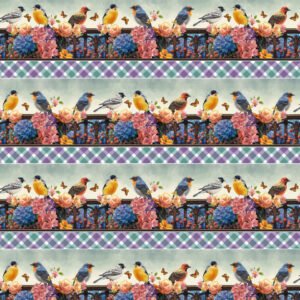 Florinda Border Stripe by Francesco Moretti for Blank Quilting 5" stripes BQ14747-17 sold by the 1/2 yd.