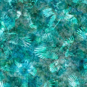 Skyward Eagle Tonal by QT Fabrics 32007-Q Turquoise sold by the 1/2 yd.
