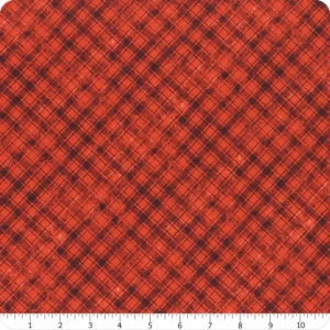 Sunshine Whispers by Bruce Park for Wilmington Prints 28658-339 Red Plaid sold by the 1/2 yd.