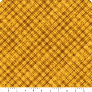 Sunshine Whispers by Bruce Park for Wilmington Prints 28658-552 Yellow Plaid sold by the 1/2 yd.